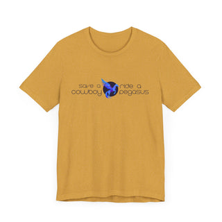 Logo Cotton Blend Tee - Save a Cowboy, Ride a Pegasus