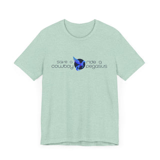 Logo Cotton Blend Tee - Save a Cowboy, Ride a Pegasus