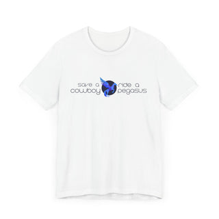 Logo Cotton Blend Tee - Save a Cowboy, Ride a Pegasus